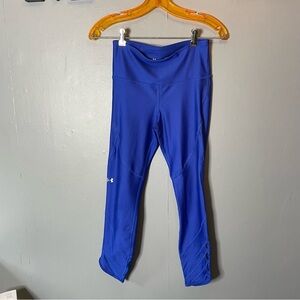 Under Armour Cobalt Blue Athletic cut out compression Leggings size small